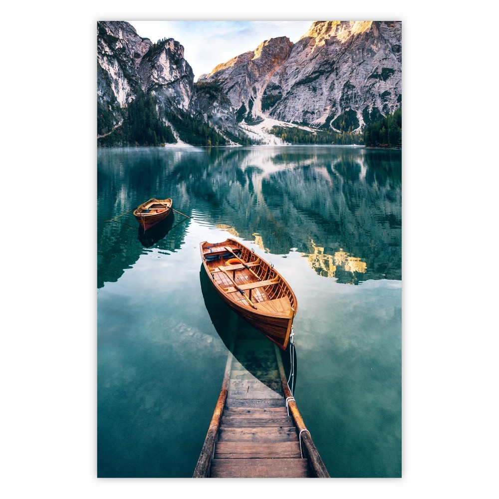 Boats In Dolomites