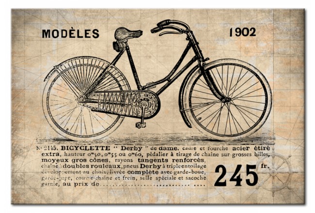 cuadro bicicleta vintage