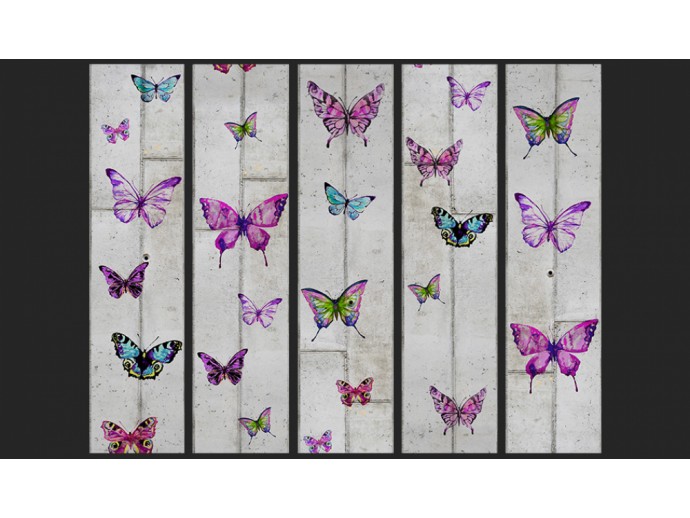 papel pintado para niña mariposas